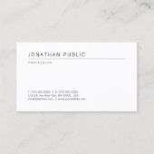 ミニマルエレガントプロフェッショナルモダンテンプレート 名刺 (正面)