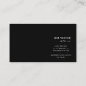 ミニマルエレガントプロフェッショナル名刺 名刺 (裏面)