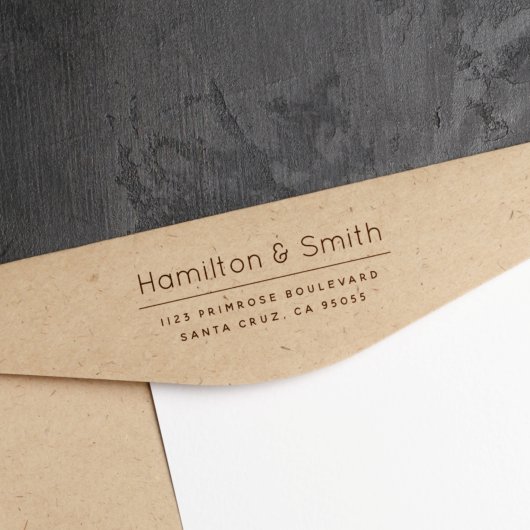 ミニマルエレガントプロフェッショナル差出人住所 セルフインキングスタンプ