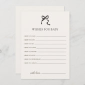 ミニマルエレガントベビー エンクロージャーカード (正面/裏面)