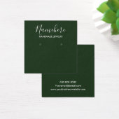 ミニマルエレガントムのグリーンイヤリング表示カード (デスク)