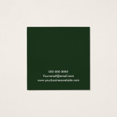 ミニマルエレガントムのグリーンイヤリング表示カード (裏面)