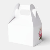 ミニマルエレガントム牡丹の赤ちゃんシャワー フェイバーボックス (裏面サイド)