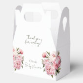 ミニマルエレガントム牡丹の赤ちゃんシャワー フェイバーボックス (オープン)