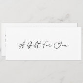 ミニマルエレガントモダンギフト券 (正面/裏面)