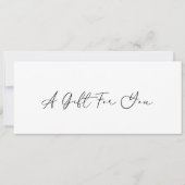 ミニマルエレガントモダンギフト券 (正面)