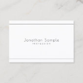 ミニマルエレガントモダンプロフェッショナルシンプルトップ 名刺 (正面)