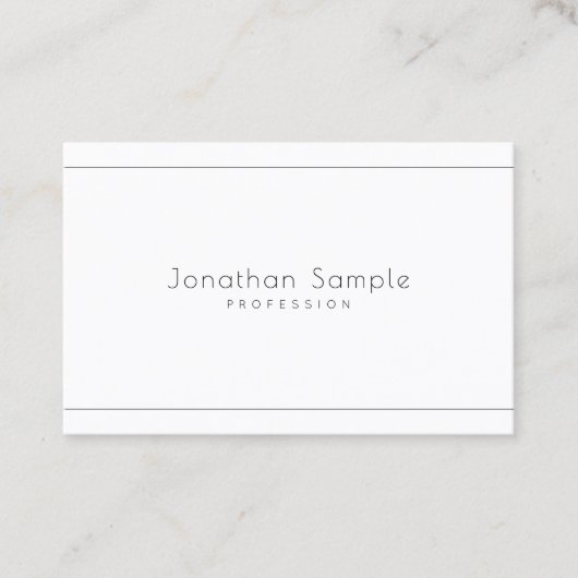 ミニマルエレガントモダンプロフェッショナルシンプルトップ 名刺 (正面)