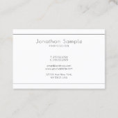 ミニマルエレガントモダンプロフェッショナルシンプルトップ 名刺 (裏面)