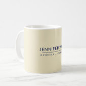 ミニマルエレガントモダン平原 コーヒーマグカップ (正面左)