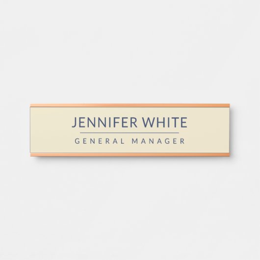 ミニマルエレガントモダン平原 サインプレート (正面)