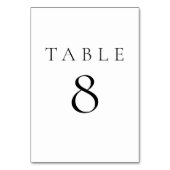 ミニマルエレガントモダン テーブルナンバー (裏面)