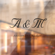 ミニマルエレガントモノグラム結婚の