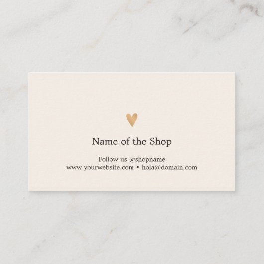 ミニマルエレガントラグジュアリーホワイトショップクーポ感謝していン 割引カード (裏面)