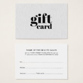 ミニマルエレガントラストテクスチャホワイト美しいサロン (正面&裏面)