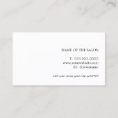 ミニマルエレガントラストテクスチャー白美しいはっきりした 名刺 (裏面)