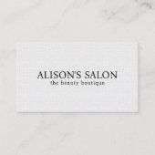 ミニマルエレガントラストテクスチャー白美しいはっきりした 名刺 (正面)