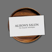 ミニマルエレガントラストテクスチャー白美しいはっきりした 名刺