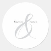 ミニマルエレガントラパサンド丸スタンプ ラウンドシール (正面)