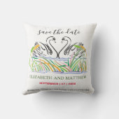 ミニマルエレガントラブデザイン クッション (裏面)