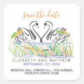 ミニマルエレガントラブデザイン スクエアシール (正面)