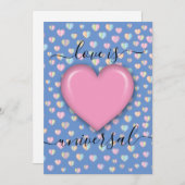 ミニマルエレガントラブデザイン セーブザデート (正面/裏面)