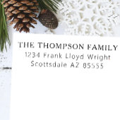 ミニマルエレガントリスクリシンプルス差出人住所 セルフインキングスタンプ