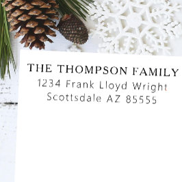 ミニマルエレガントリスクリシンプルス差出人住所 セルフインキングスタンプ