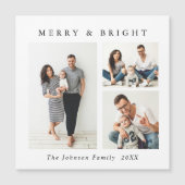 ミニマルエレガントリスクリスマス3 PHOTO磁気カード (正面)