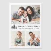 ミニマルエレガントリスクリスマス3 PHOTO磁気カード (正面)