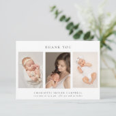ミニマルエレガントリストありがとう3枚の写真 サンキューカード (スタンド正面)