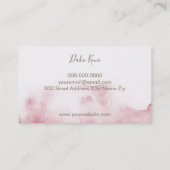 ミニマルエレガントリストと水彩名刺 名刺 (裏面)