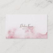 ミニマルエレガントリストと水彩名刺 名刺 (正面)