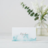 ミニマルエレガントリストと水彩名刺 名刺 (スタンド正面)