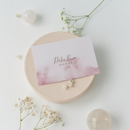 ミニマルエレガントリストと水彩名刺 名刺