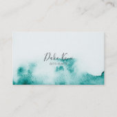 ミニマルエレガントリストと水彩名刺 名刺 (正面)