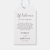 ミニマルエレガントリストに感謝メッセージ ギフトタグ (正面)