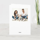 ミニマルエレガントリストのクリスマス4写真 シーズンカード (裏面)