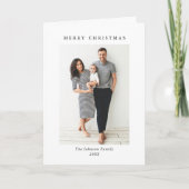 ミニマルエレガントリストのクリスマス4写真 シーズンカード (正面)