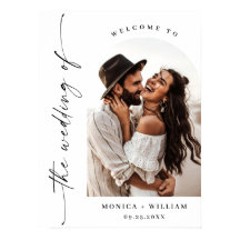 ミニマルエレガントリストの歓迎結婚写真