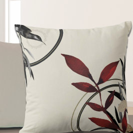 ミニマルエレガントリストの水彩画 クッション