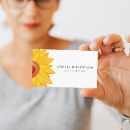 ミニマルエレガントリストひまわり名刺 名刺