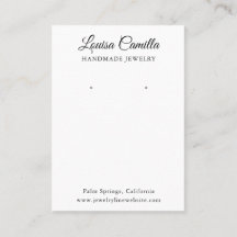 ミニマルエレガントリストイヤリング表示カード