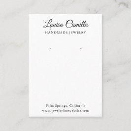 ミニマルエレガントリストイヤリング表示カード 名刺