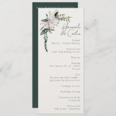 ミニマルエレガントリストウィンターリースホワイトグリーン プログラム (正面/裏面)