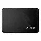 ミニマルエレガントリストカップモノグラム引っ越し祝いパーティー バスマット (正面)