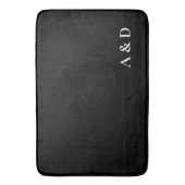 ミニマルエレガントリストカップモノグラム引っ越し祝いパーティー バスマット (正面縦)