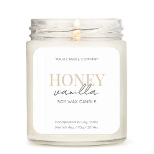 ミニマルエレガントリストキャンドルコスメティックステッカーラベル スクエアシール