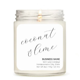 ミニマルエレガントリストキャンドルコスメティックステッカーラベル スクエアシール