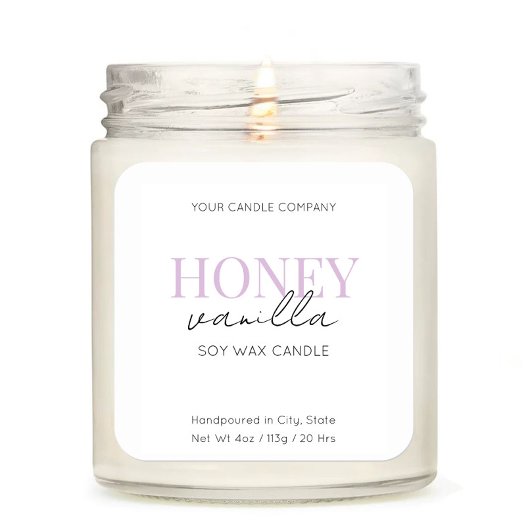 ミニマルエレガントリストキャンドルコスメティックステッカーラベル スクエアシール